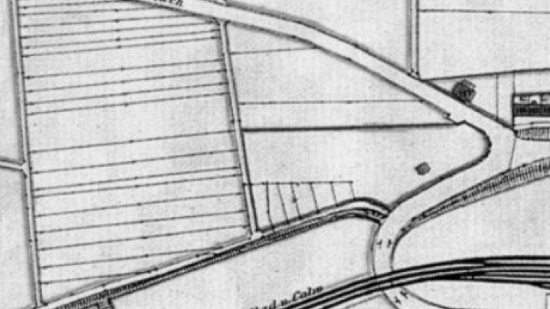 Flure im Gewann Wildergrund in Maihälden - historische Karte der Flurstruktur